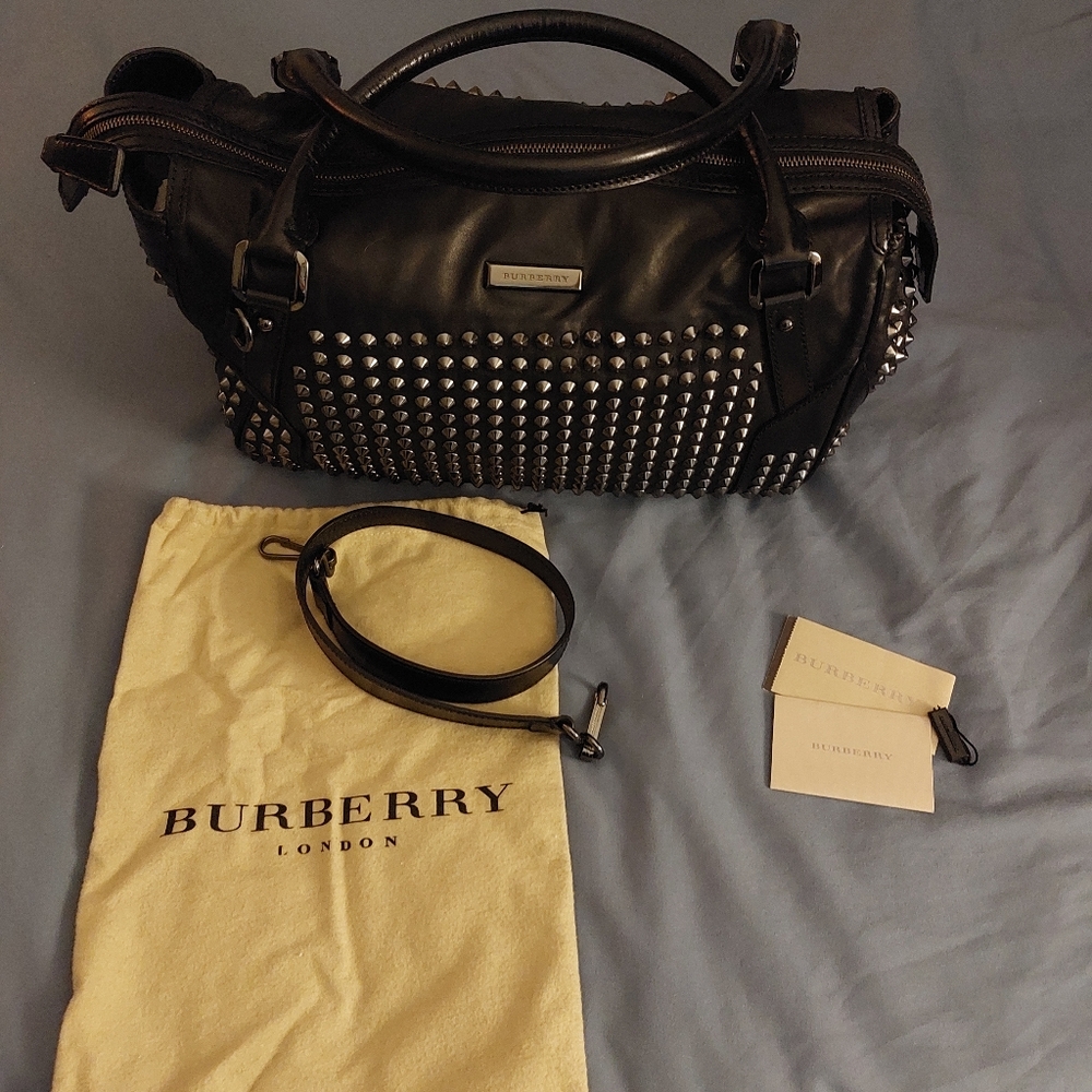 Burberry Studded Leather MD Tote